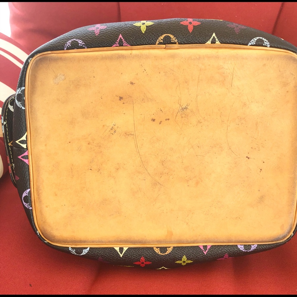 Louis Vuitton black multicolor petit noé handbag - Picture 7 of 8